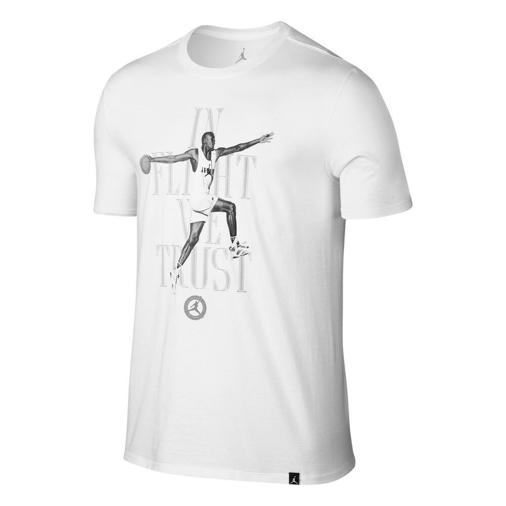 Jordan Mens AJ7 In Flight We Trust Tee Size Small
